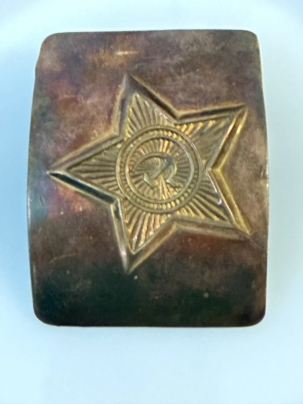 Cold War-Era Soviet Union Belt Buckle Vintage Red Army